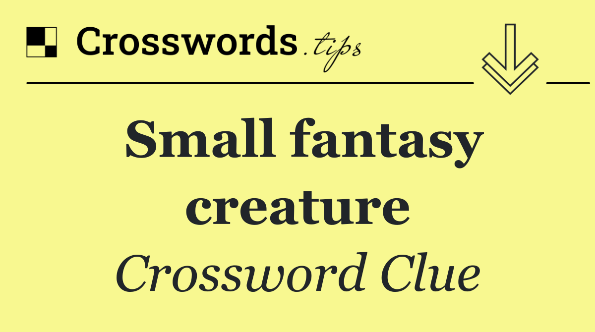 Small fantasy creature