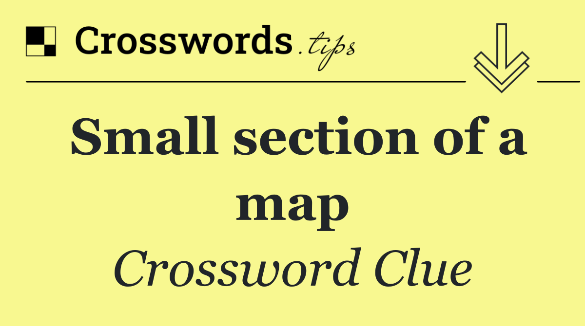 Small section of a map
