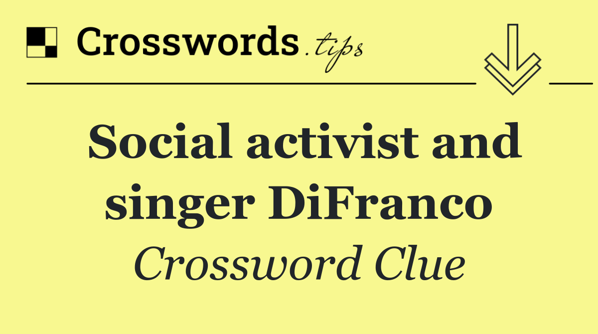 Social activist and singer DiFranco