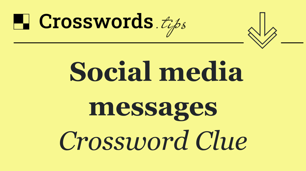 Social media messages