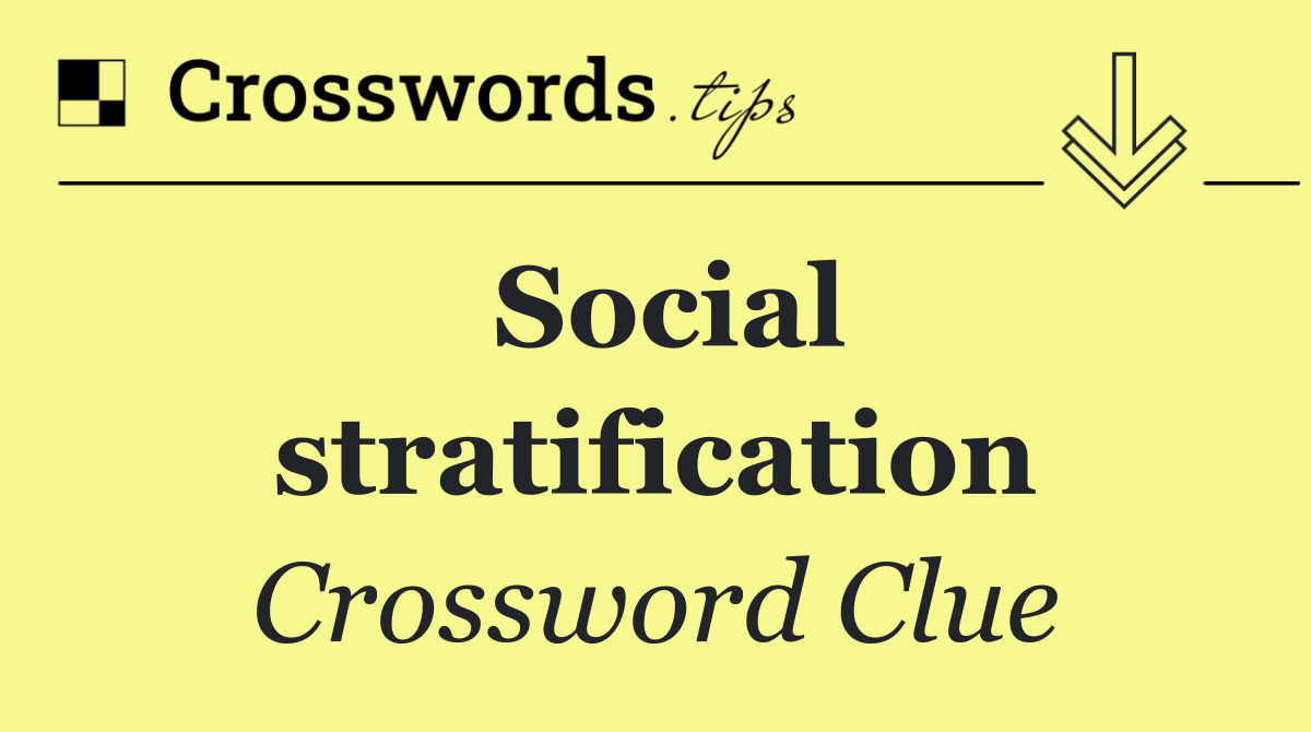 Social stratification