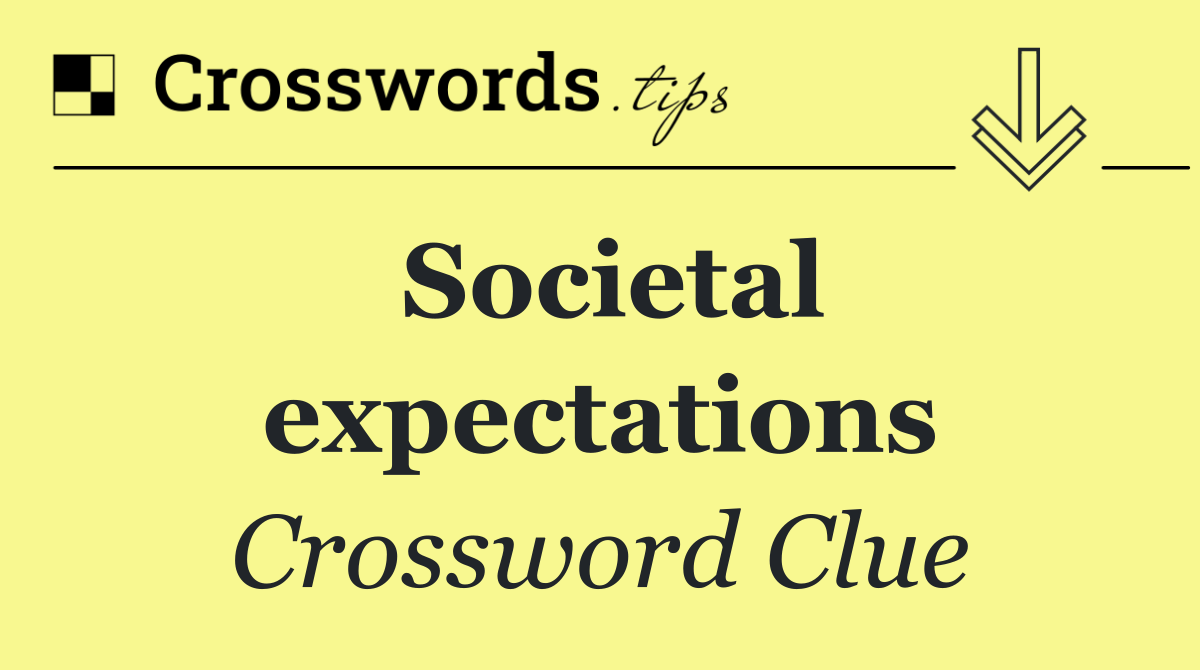 Societal expectations