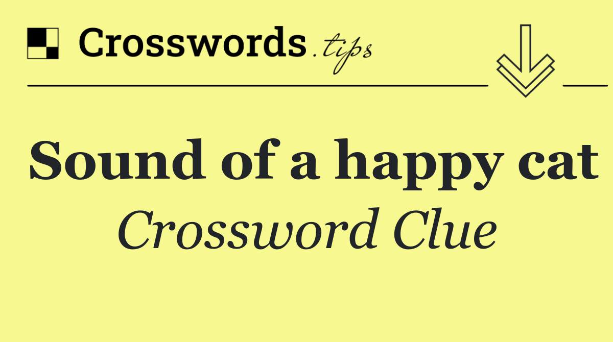 Sound of a happy cat