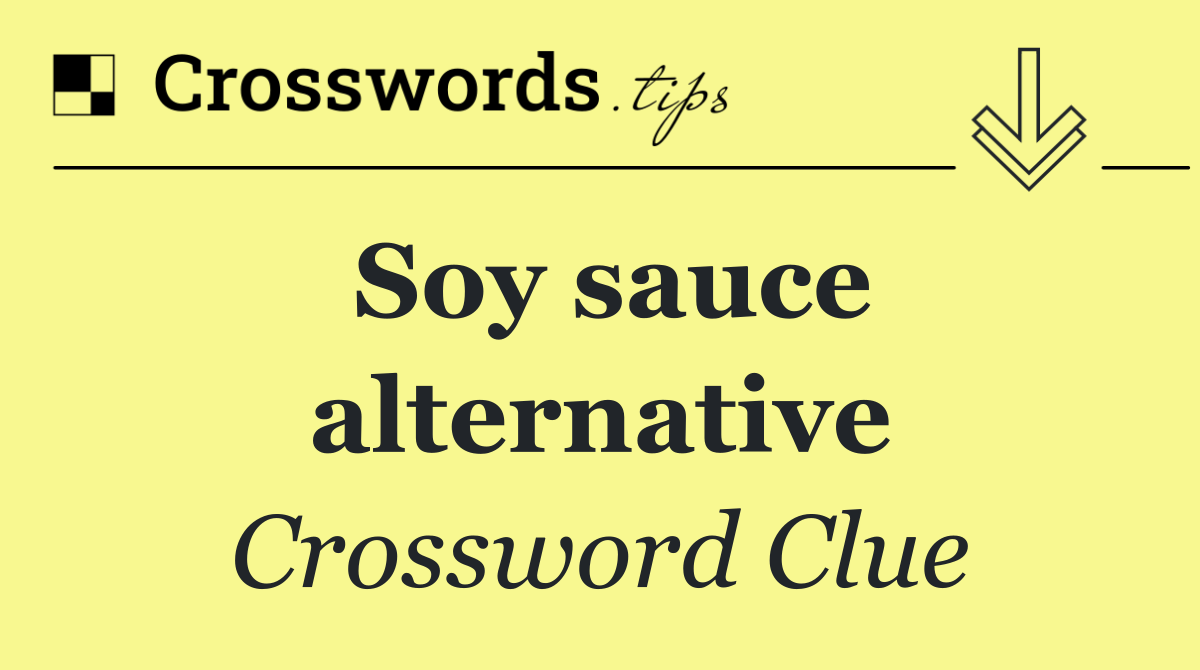 Soy sauce alternative
