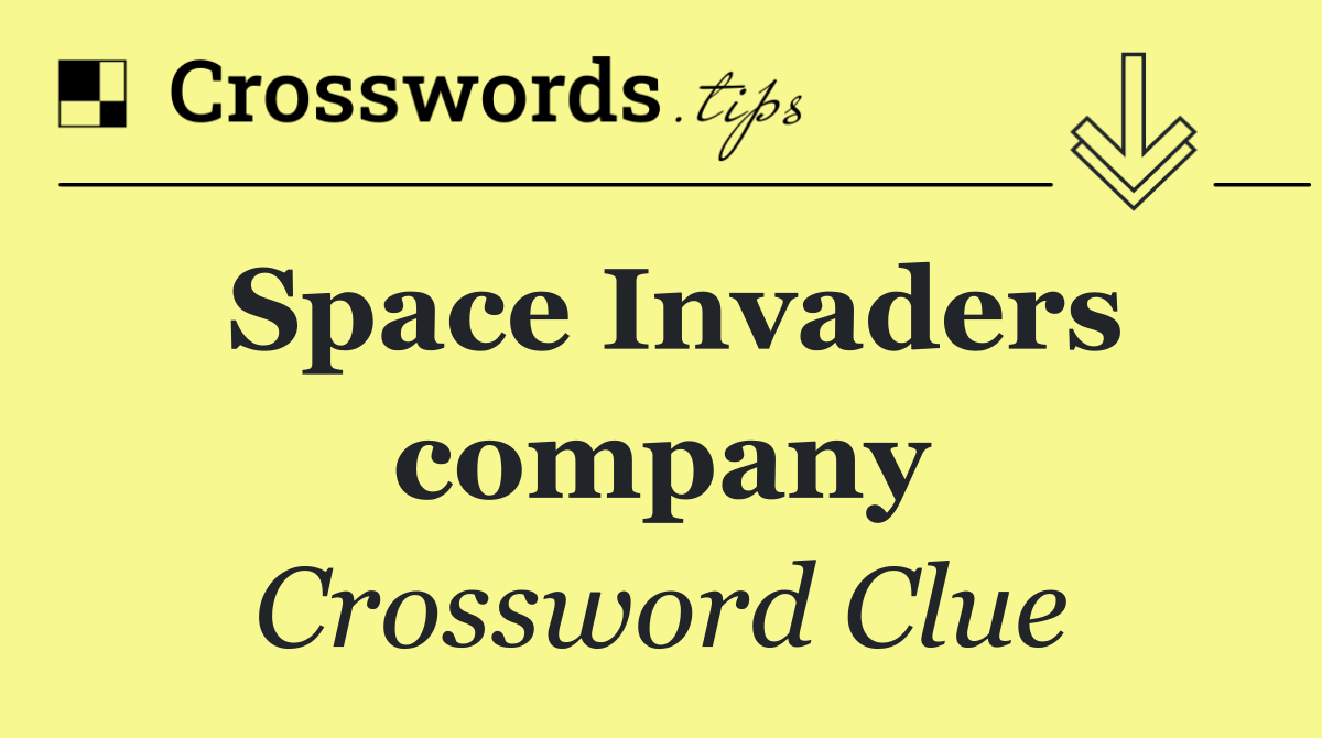 Space Invaders company