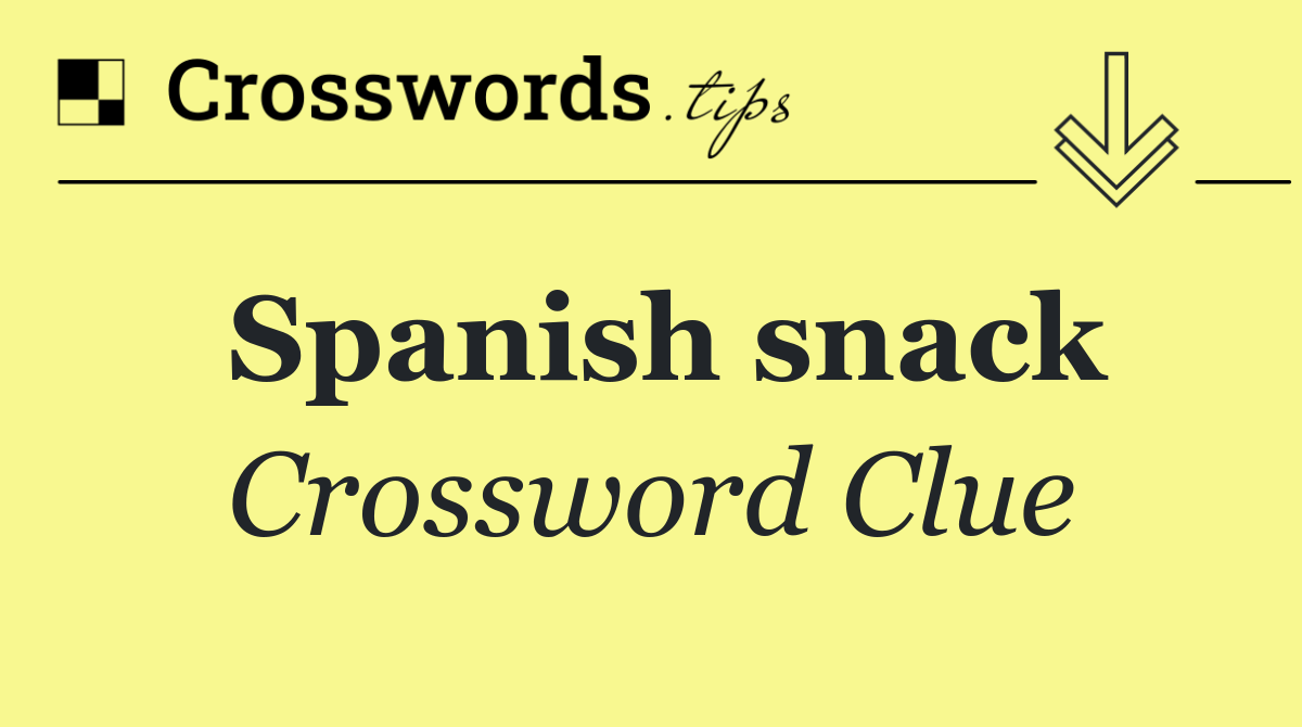 Spanish snack