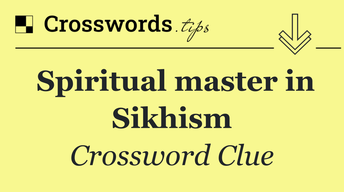 Spiritual master in Sikhism