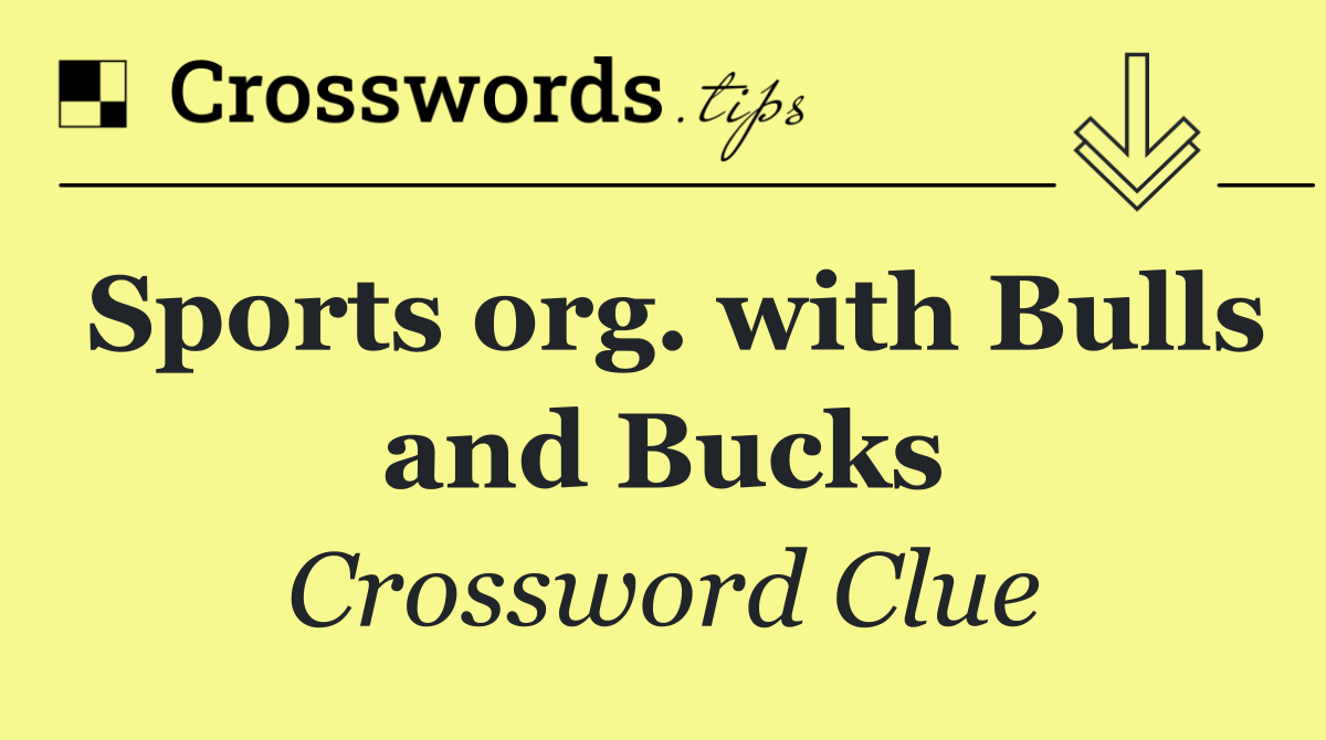 Sports org. with Bulls and Bucks