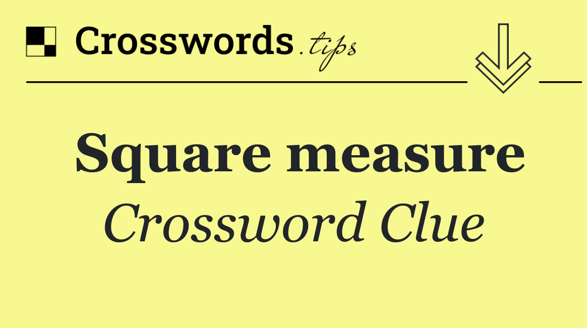 Square measure