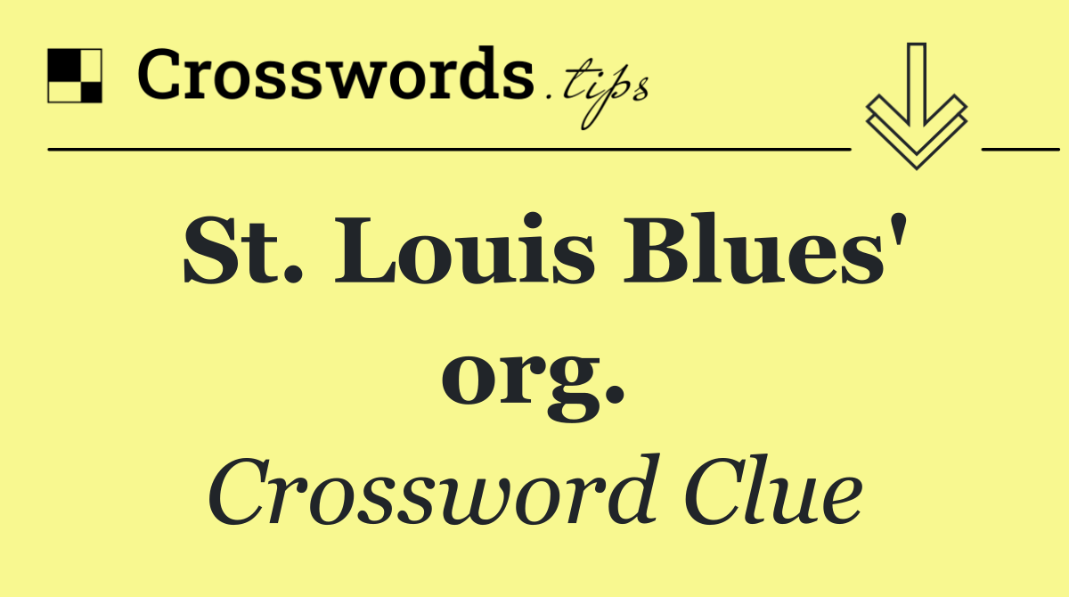 St. Louis Blues' org.