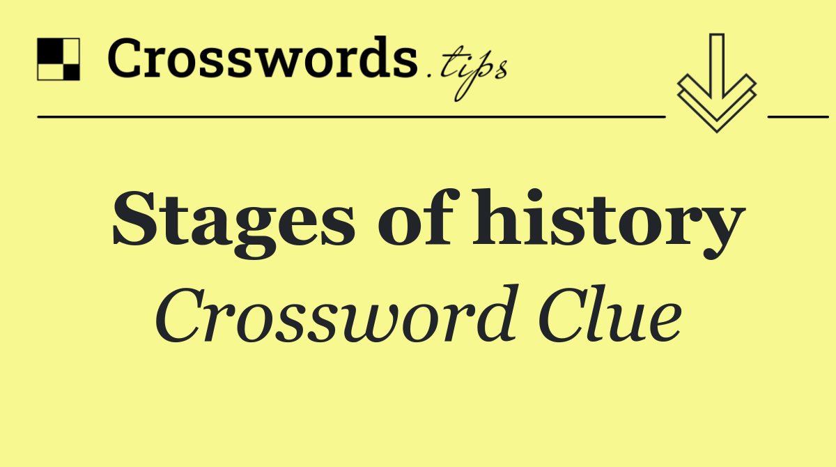 Stages of history