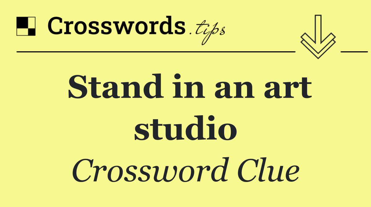 Stand in an art studio