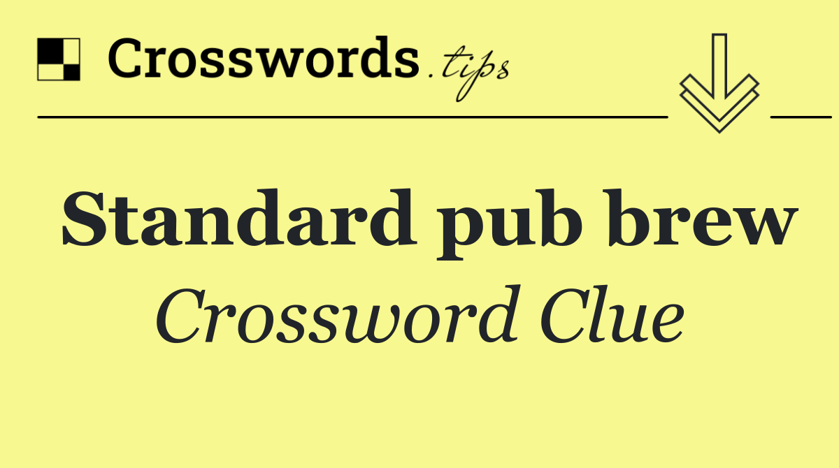 Standard pub brew