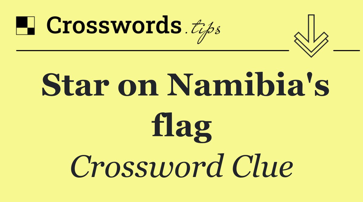 Star on Namibia's flag