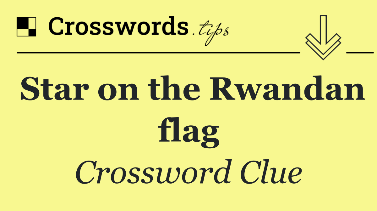 Star on the Rwandan flag