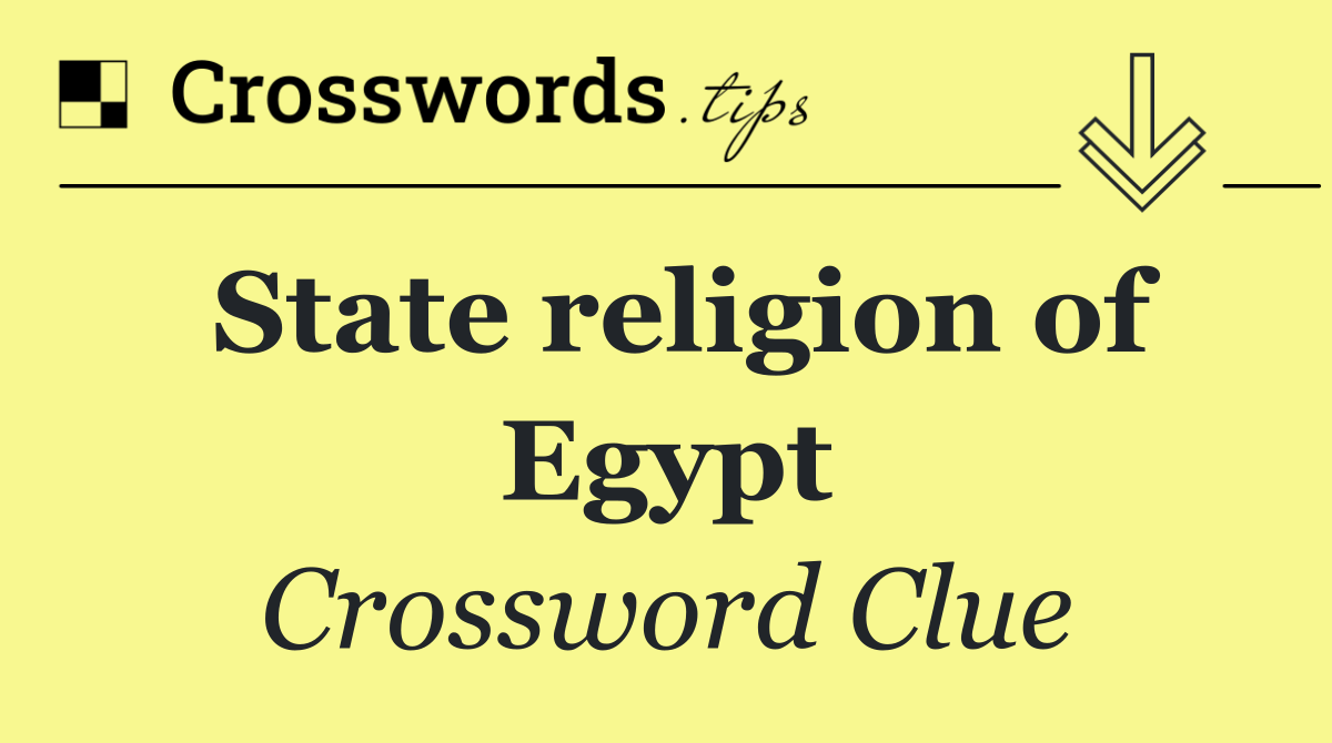 State religion of Egypt
