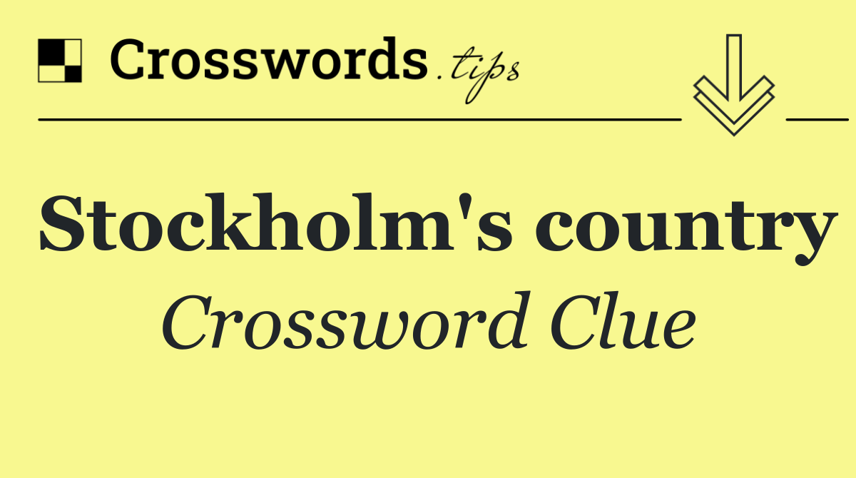 Stockholm's country