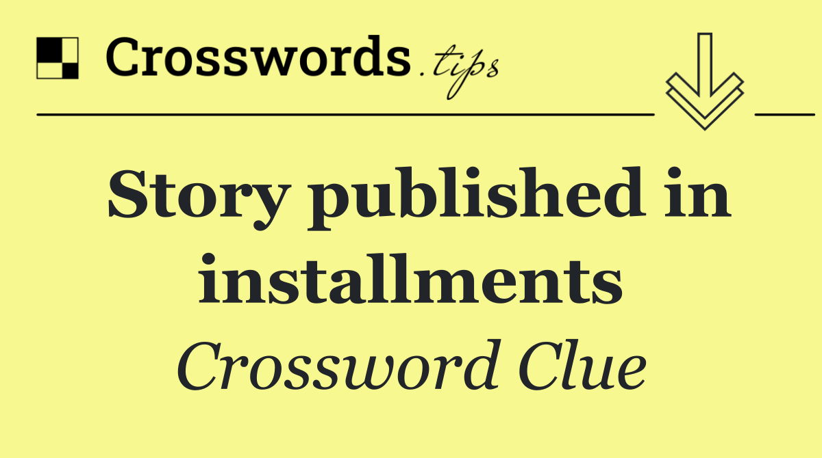 Story published in installments