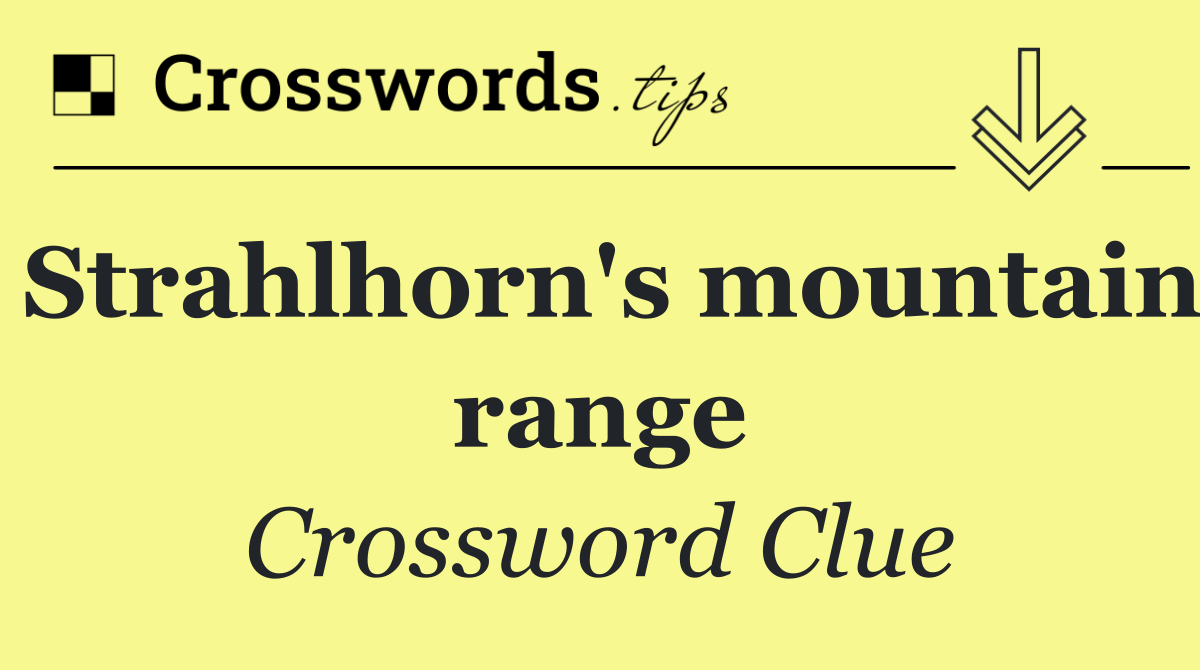 Strahlhorn's mountain range
