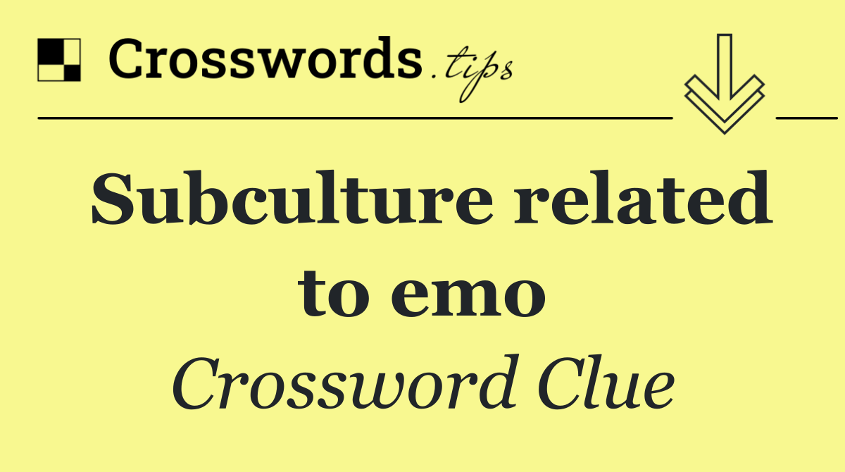 Subculture related to emo