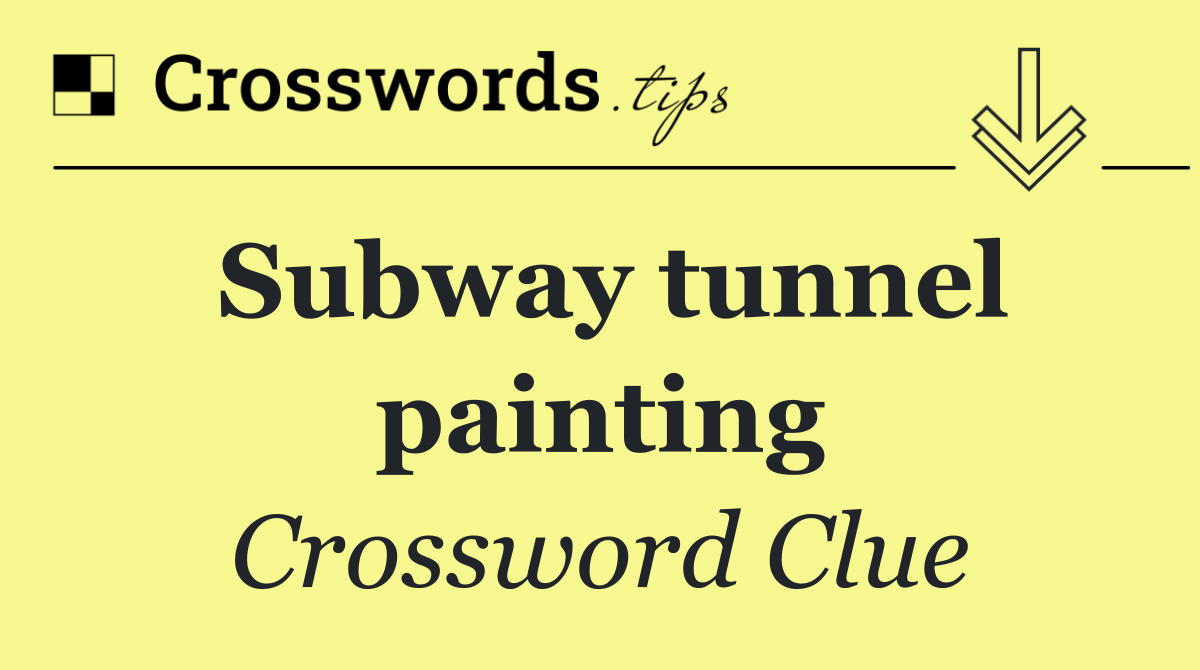Subway tunnel painting