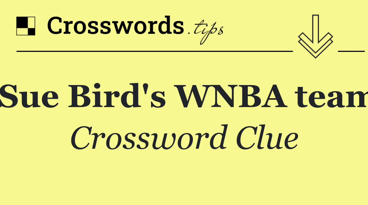 Sue Bird's WNBA team