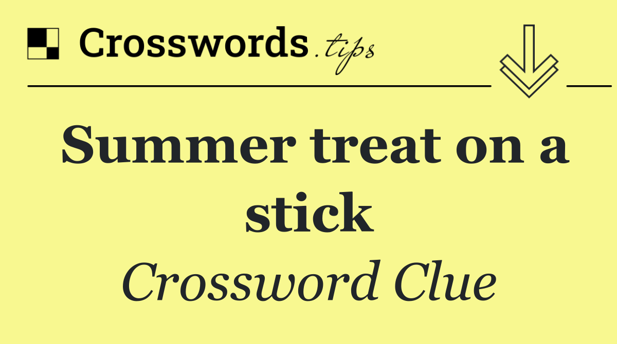 Summer treat on a stick