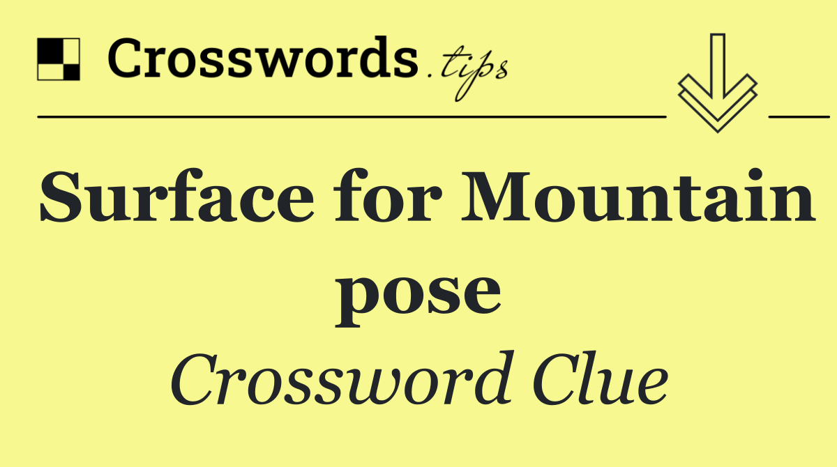 Surface for Mountain pose