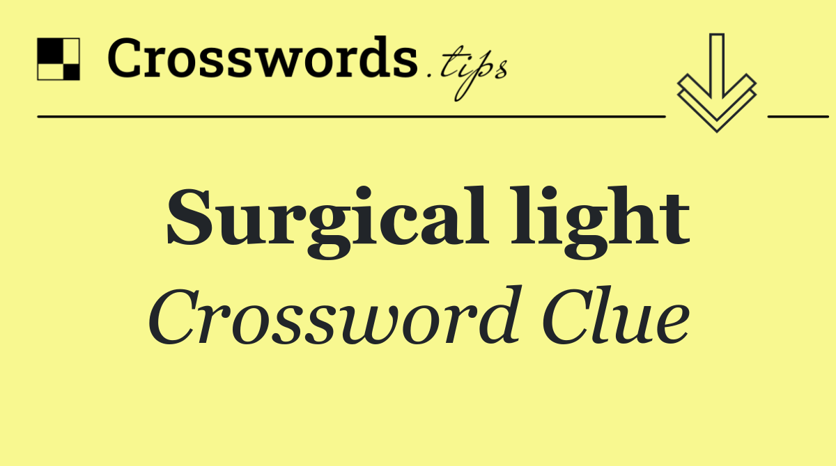Surgical light
