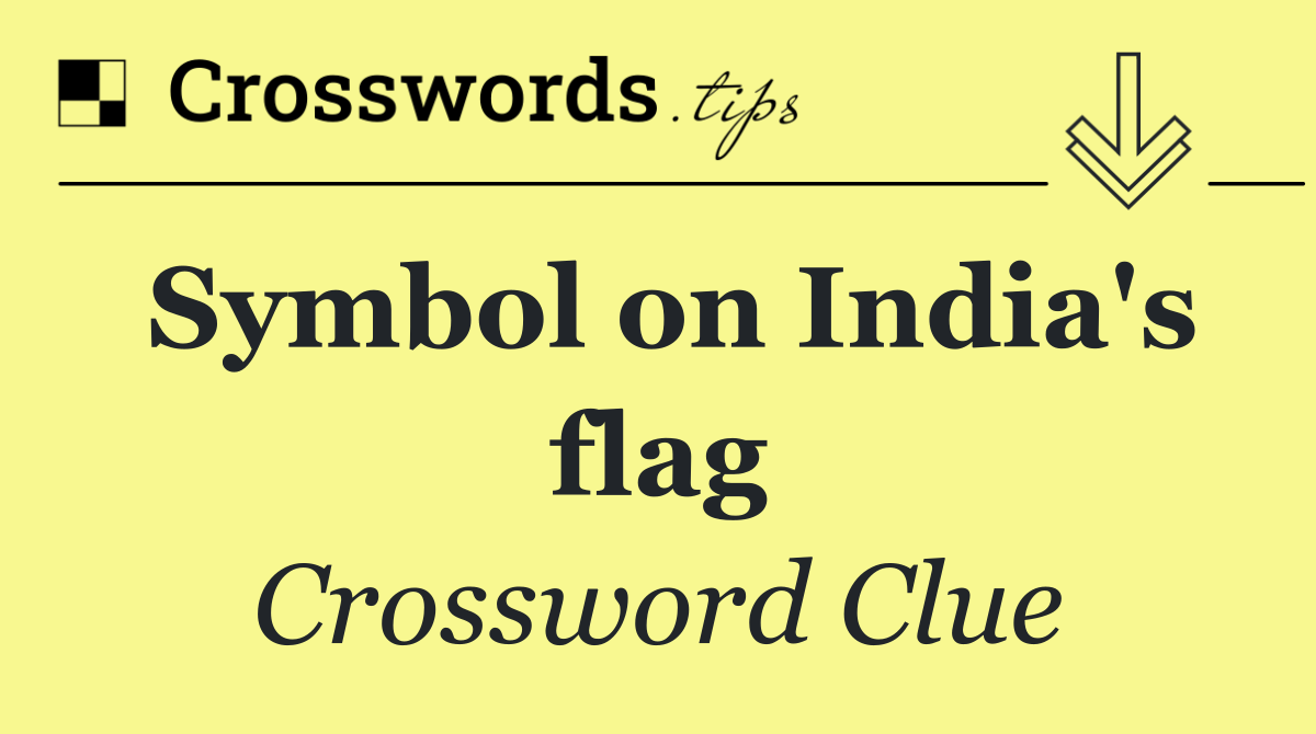 Symbol on India's flag