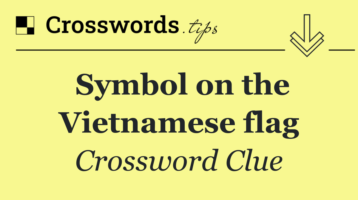 Symbol on the Vietnamese flag