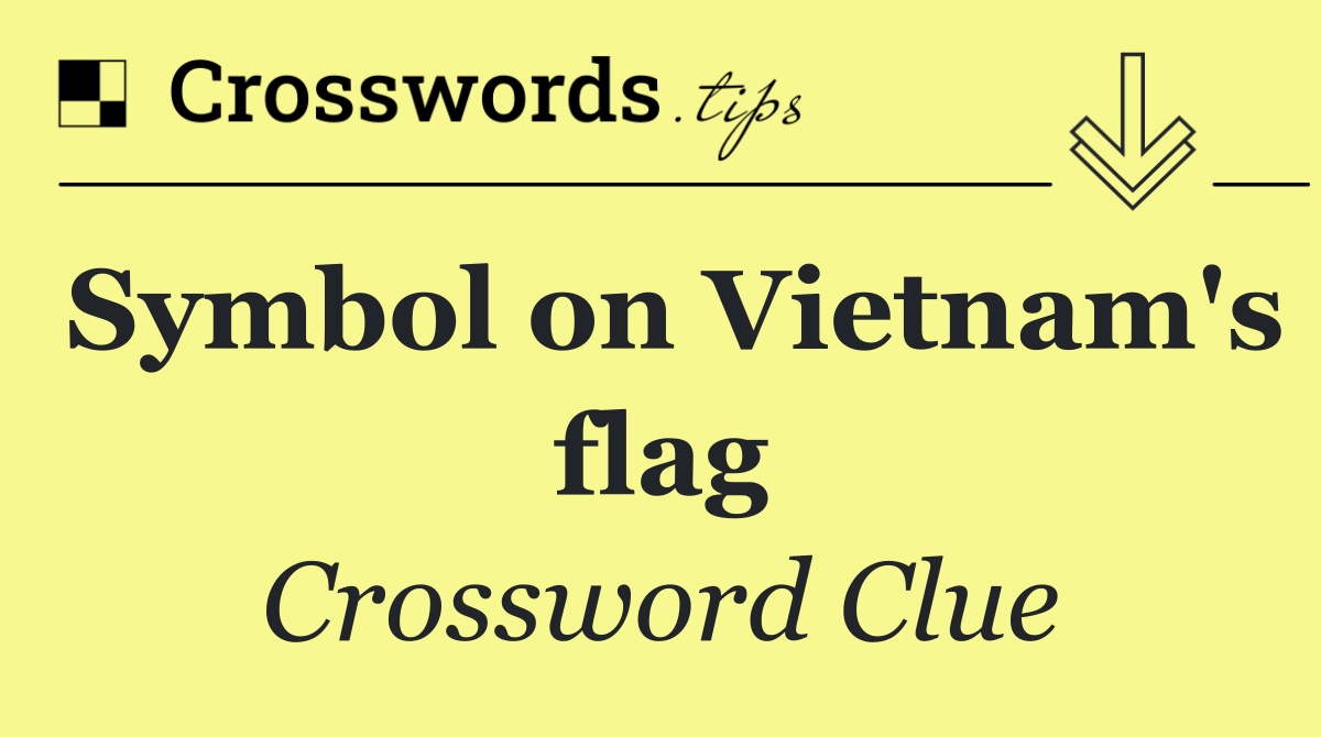 Symbol on Vietnam's flag