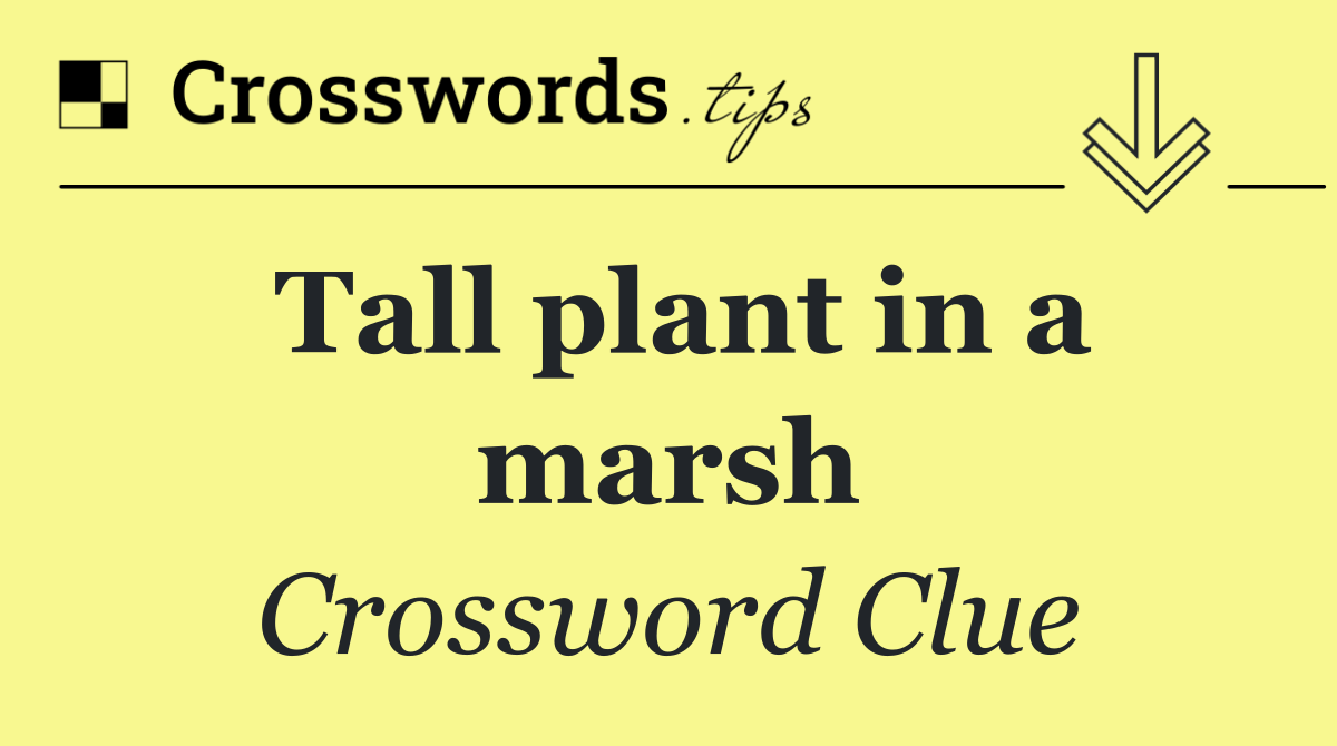 Tall plant in a marsh