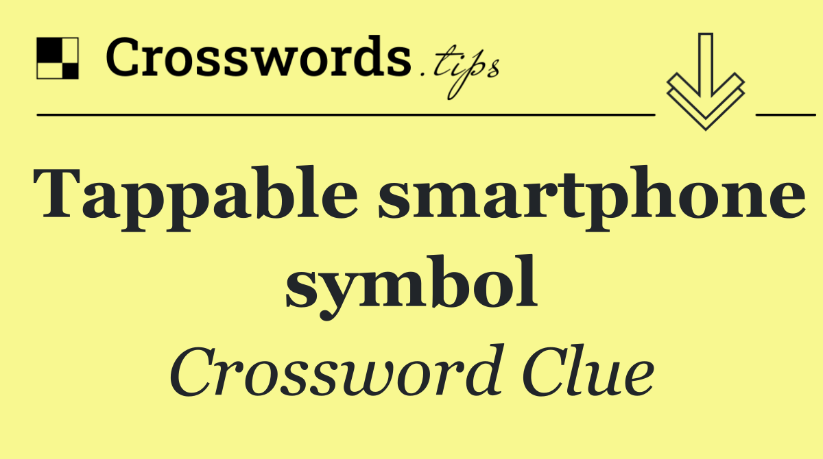 Tappable smartphone symbol