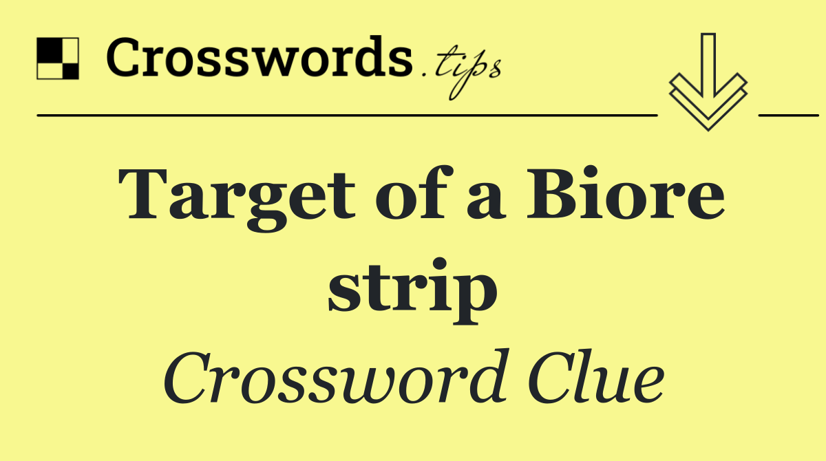Target of a Biore strip