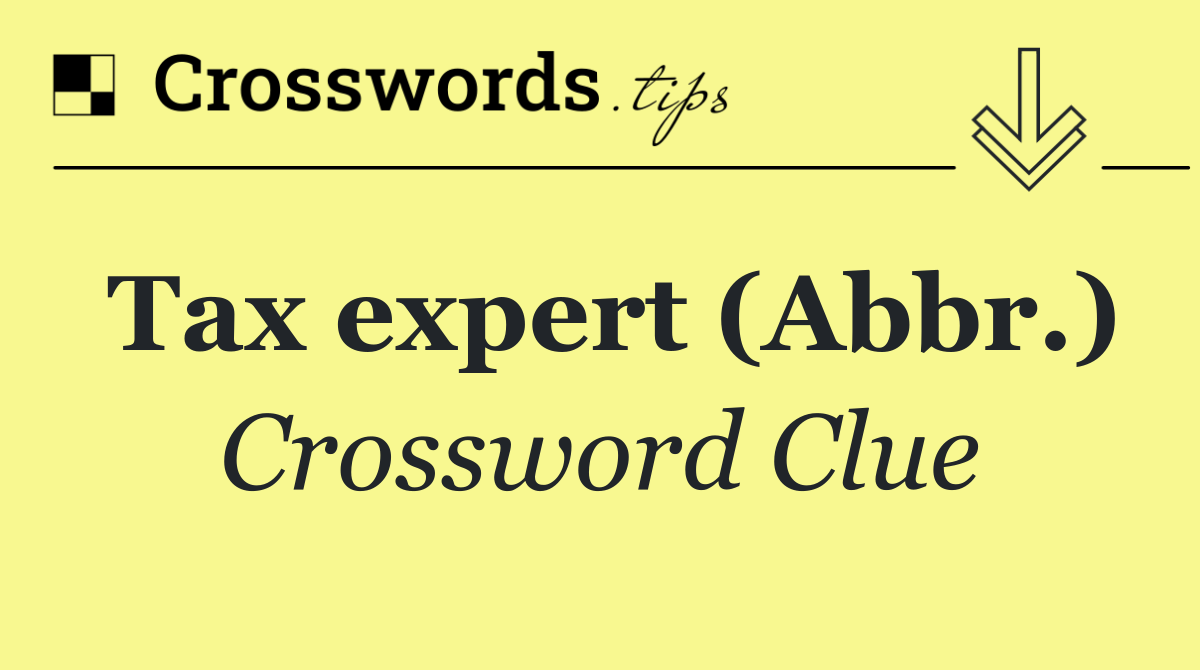 Tax expert (Abbr.)