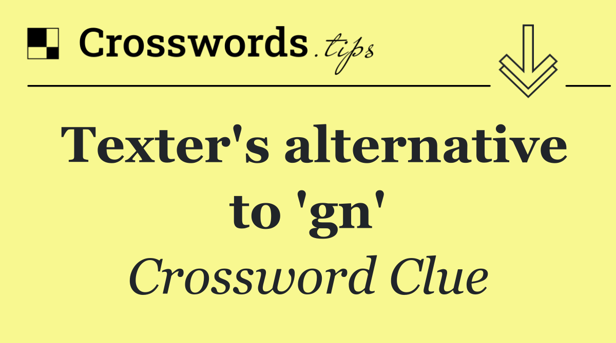 Texter's alternative to 'gn'