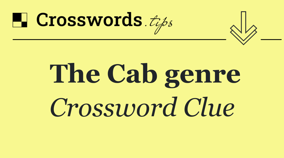 The Cab genre