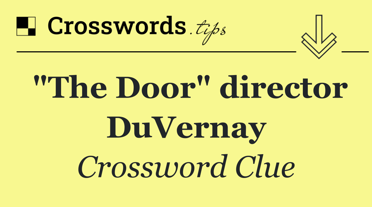 "The Door" director DuVernay