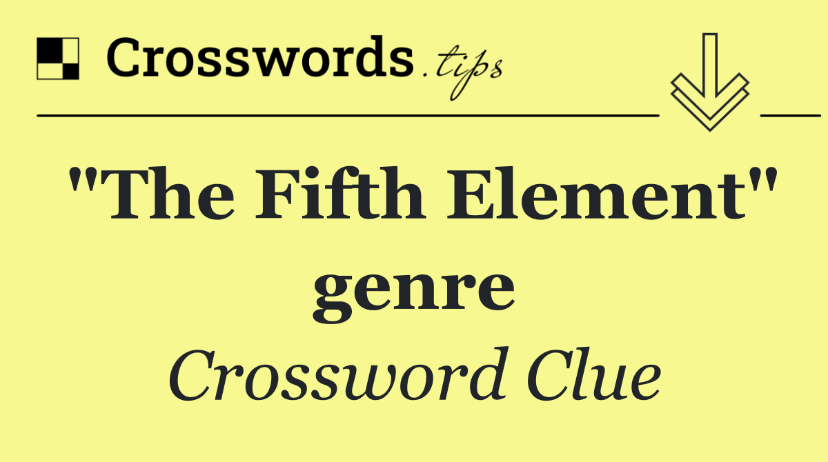 "The Fifth Element" genre