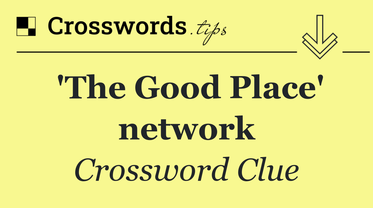 'The Good Place' network