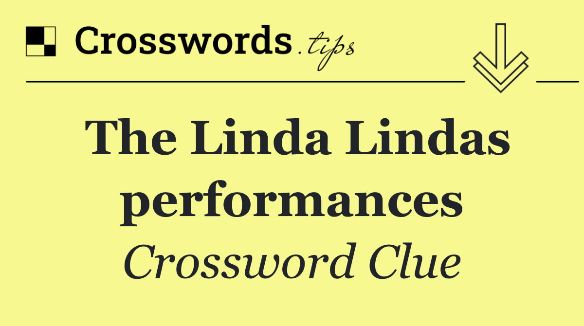 The Linda Lindas performances