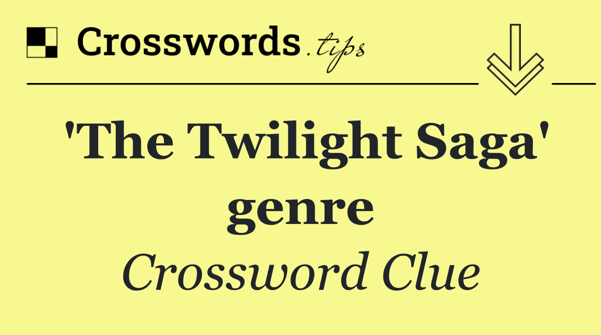 'The Twilight Saga' genre