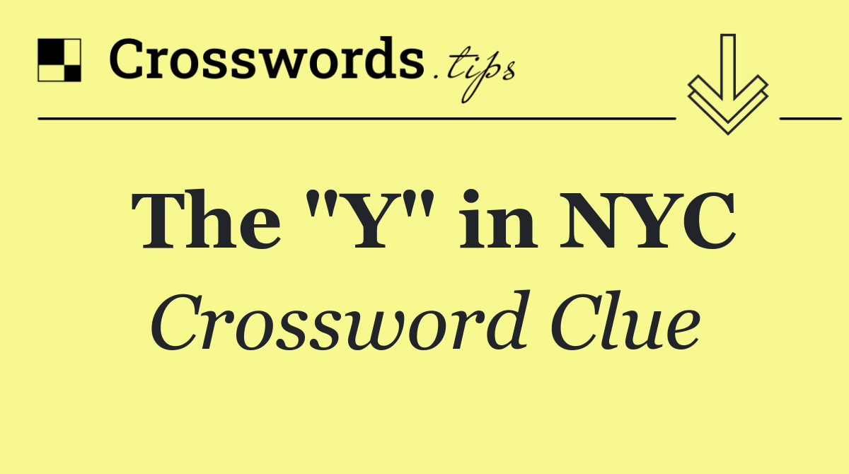The "Y" in NYC