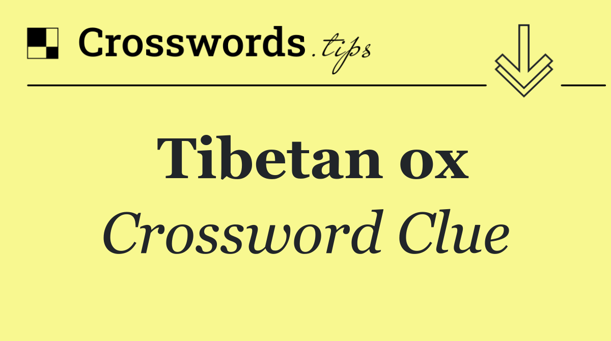 Tibetan ox
