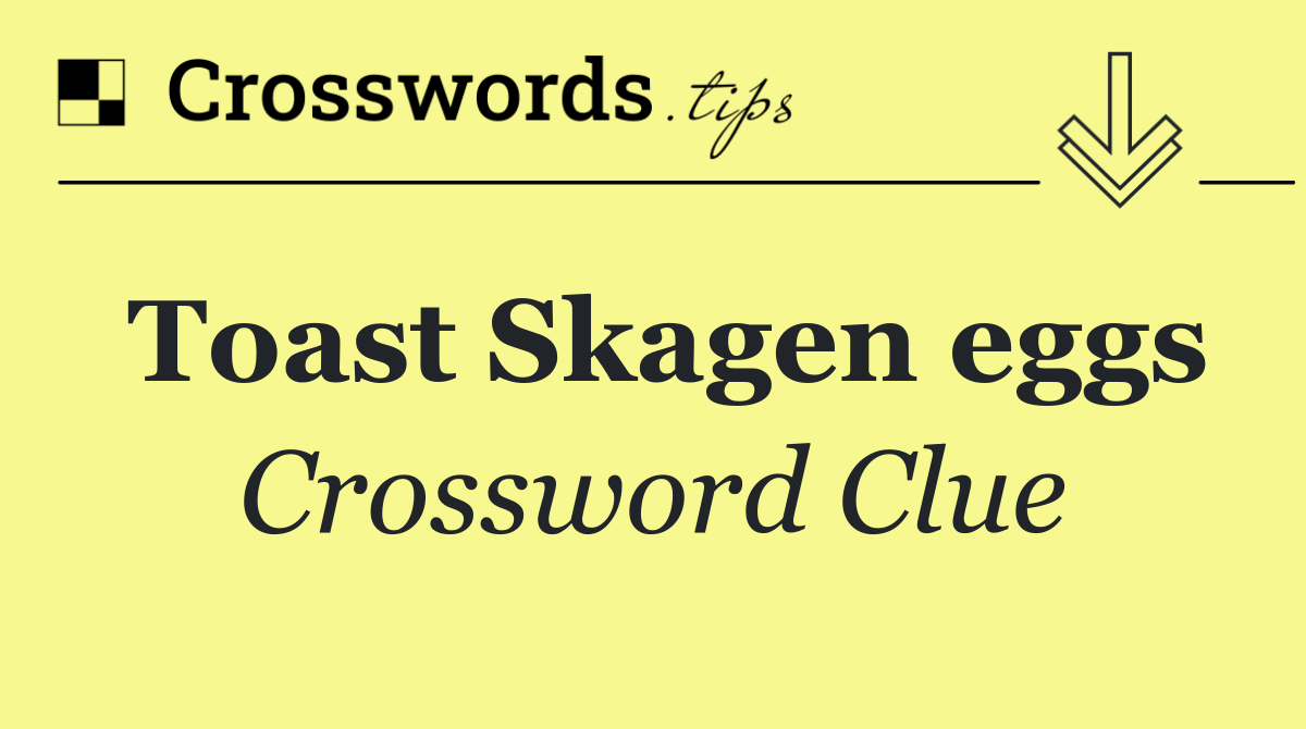 Toast Skagen eggs