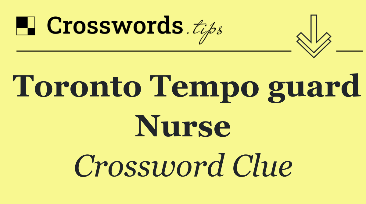 Toronto Tempo guard Nurse