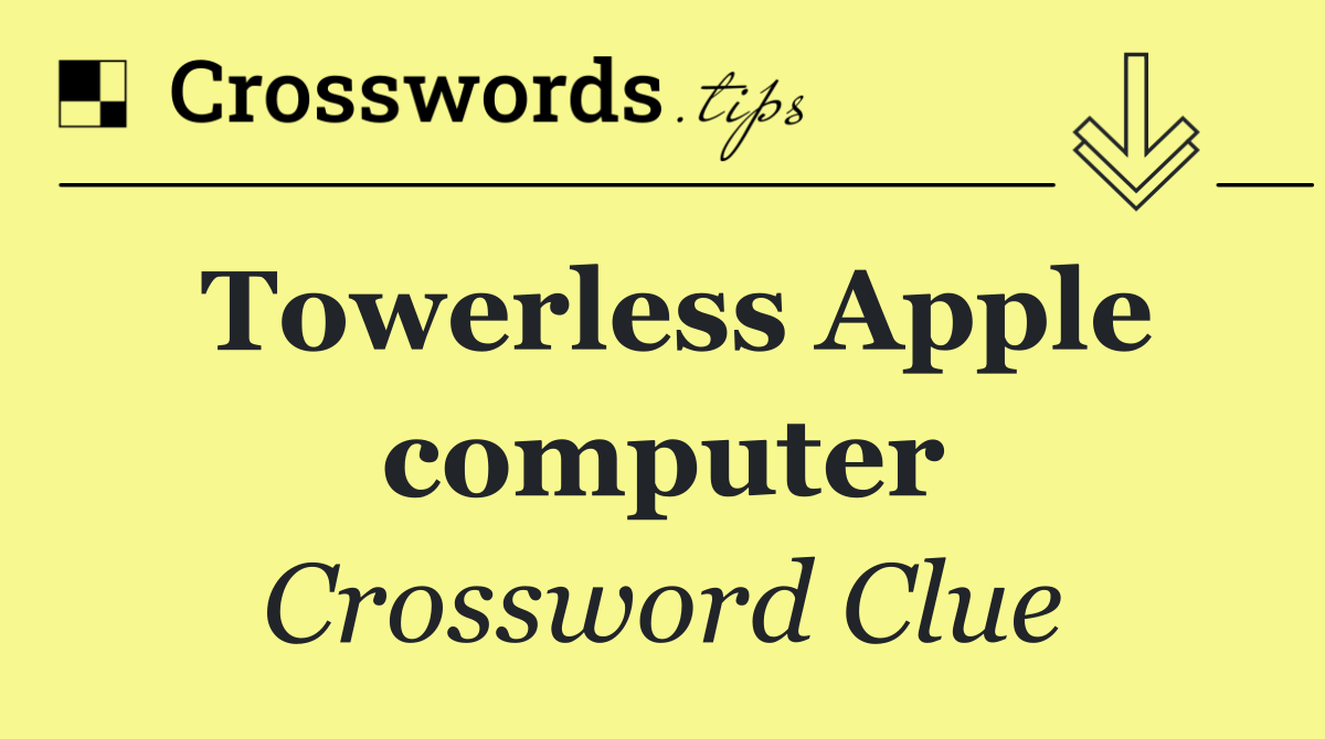 Towerless Apple computer