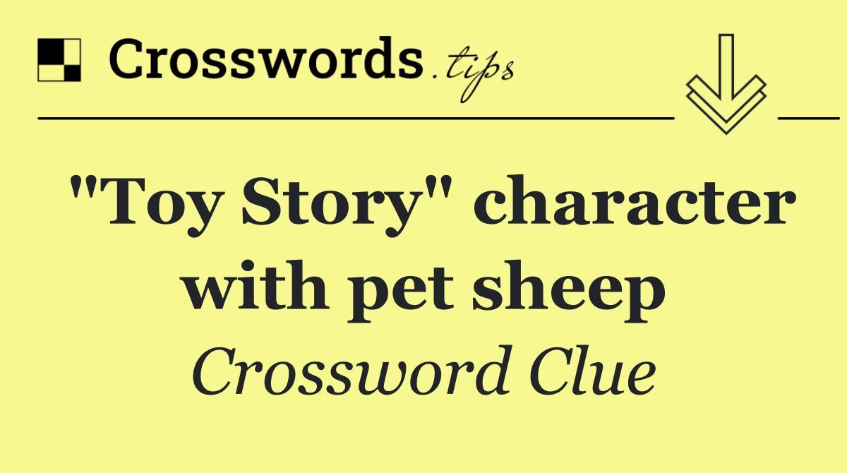 "Toy Story" character with pet sheep