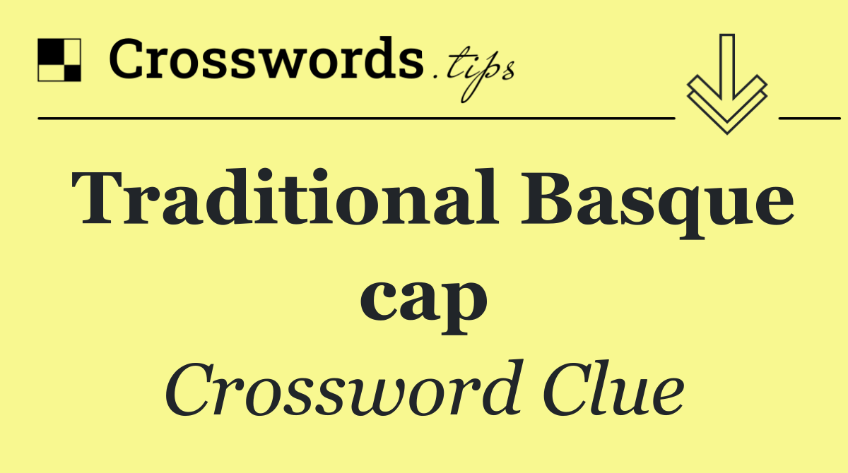 Traditional Basque cap